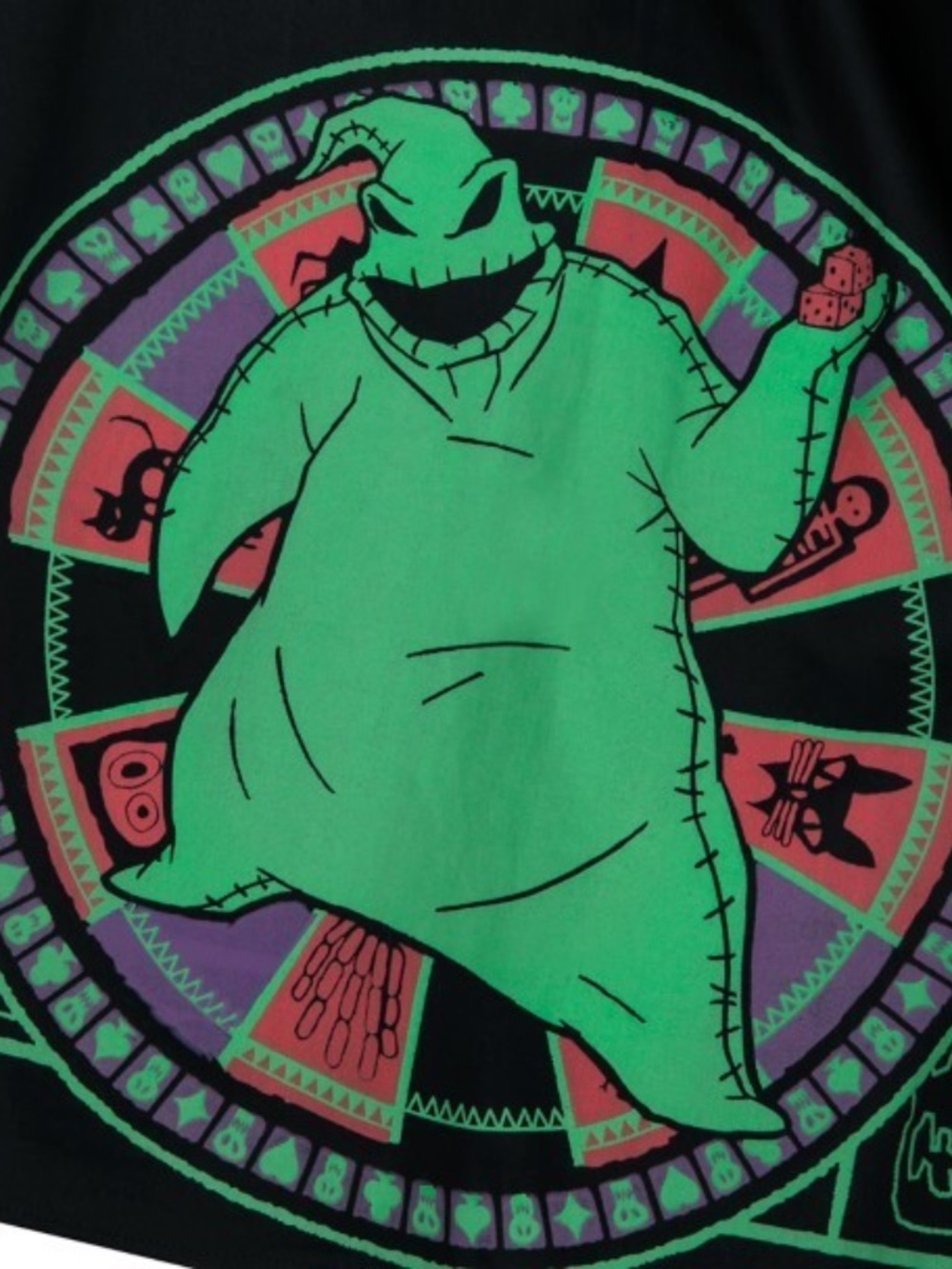 Disney Dress Shop The Nightmare Before Christmas Oogie Boogie Dress LARGE - NEW - Picture 3 of 4